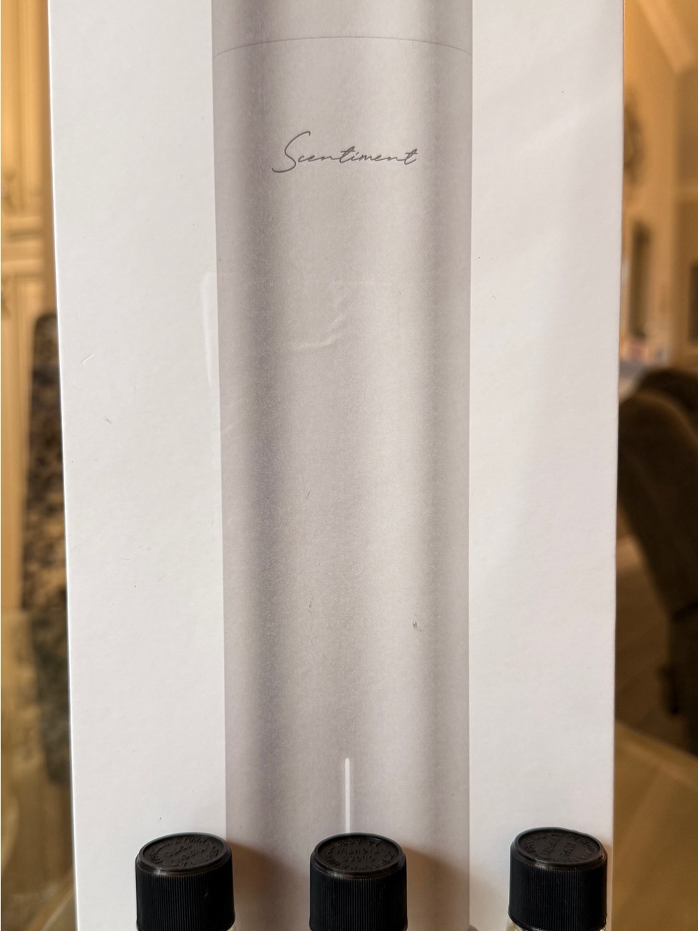 Scentiment Diffuser Air 2 Silver + 3 Fragrance Oils New